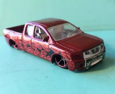 Buy HOT WHEELS NISSAN TITAN Custom Low Rider Pick-up Truck Used 1:64 Scale See Photo • 3.70£