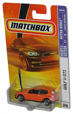 Buy Matchbox Metro Rides 3/7 (2007) Mattel Orange Golf V GTI Car #28 • 35.78£