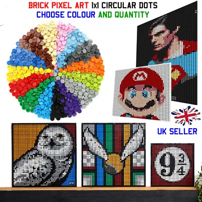 Buy Round 1x1 Pixel Art Tiles Compatible With LEGO Dots 35380 35381 98138 • 2£