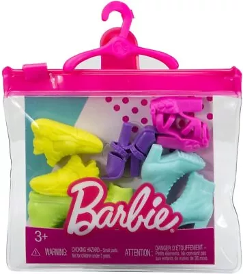 Buy Barbie Fashion Pack - HBV29 - Lot Of 4 Pairs Of Shoes For Barbie Doll • 15.35£