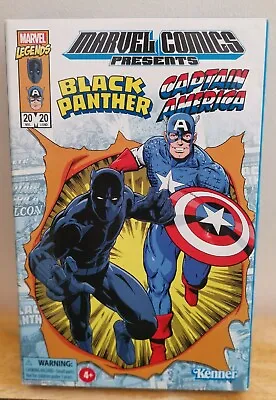 Buy Hasbro Marvel Legends Retro 3.75” Captain America & Black Panther 2 Pack Kenner • 27.99£