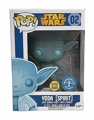 Buy Star Wars Yoda Holographic Glow Spirit Exclusive Funko Pop Vinyl & Protector • 49.99£