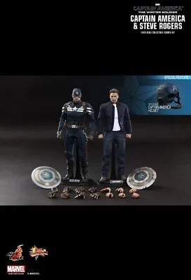Buy Hot Toys Mms243 Captain America:the Winter Soldier Captain America&steve Rogers • 282.35£