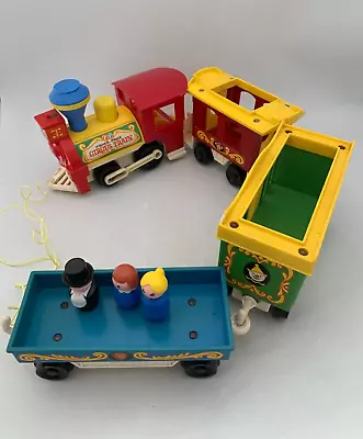 Buy Fisher-Price Circus Train Vintage Plastic Toy With 3 Figures #GL • 24.99£