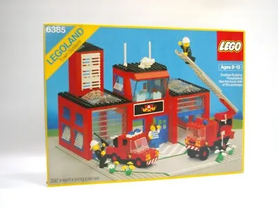 Buy LEGO 6385 Legoland Town System Fire House-I 8-12 1985 From Japan New F/S • 951.35£