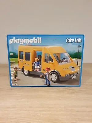 Buy Playmobil 6866 Bus City Life School Mini Bus Playset - New • 19.99£