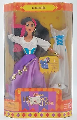 Buy 1995 Disney's Hunchback Gypsy Dress Esmeralda Doll / NrfB / Mattel 15311 • 93.56£