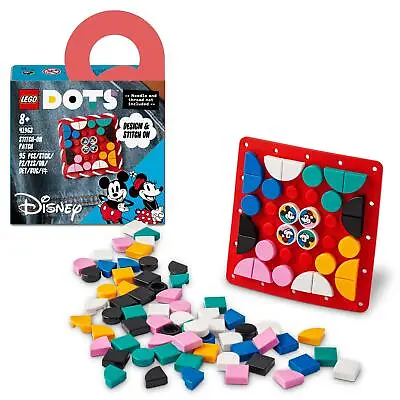 Buy LEGO DOTS: Mickey Mouse & Minnie Mouse Stitch-on Patch (41963) • 4.99£
