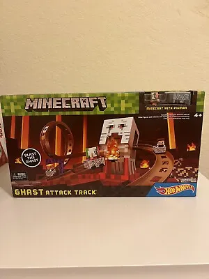 Buy Hot Wheels Minecraft  Ghast Attack Track  Set- Dpw28 (new In Box) • 189£