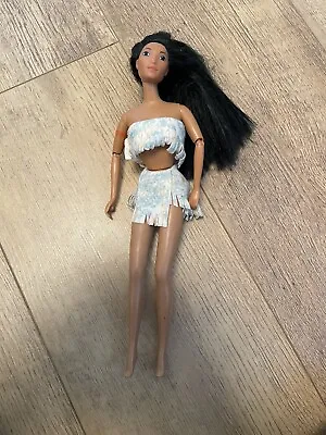 Buy Vintage Pocahontas Doll Mattel 1966 With Moving Arms And Clothes • 15£