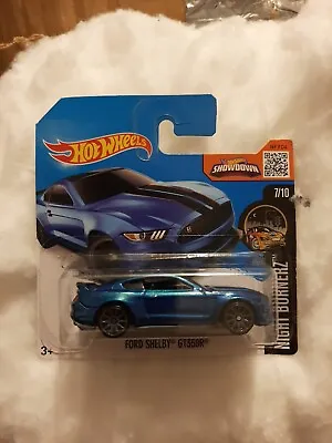 Buy Hot Wheels Ford Shelby GT350R Blue Boxed Night Burnerz • 9.99£
