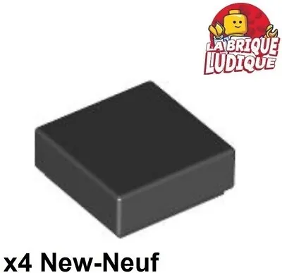 Buy LEGO 4x Tile Smooth Plate 1x1 With Groove Black/Black 3070b NEW • 1.07£