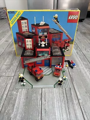 Buy Lego Firehouse Classic Town Set 6385 - Vintage (1985) Boxed - 99% Comple • 32.99£
