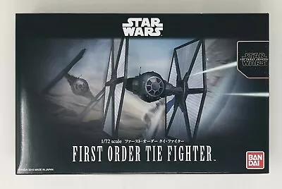 Buy Star Wars First Order Tie Fighter Bandai 1/72 Plastic Model Kit New 2015 • 41.76£