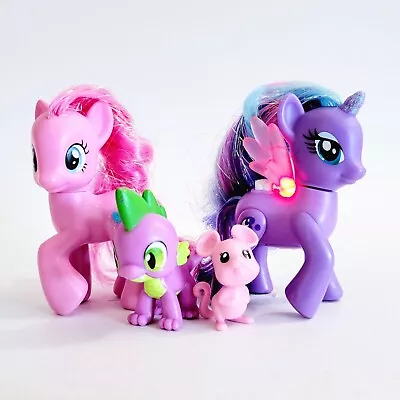 Buy My Little Pony MLP G4 Canterlot Castle Shine Bright Princess Luna Pinkie Spike • 36.67£