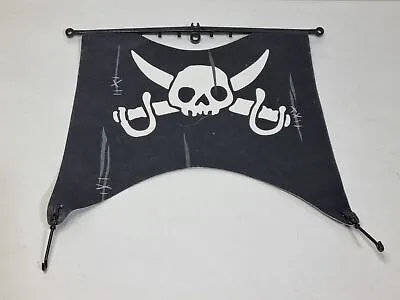 Buy Playmobil 5298 Piece Black Skull Sail Pirate Ship Corsair Mast Bow • 8.09£