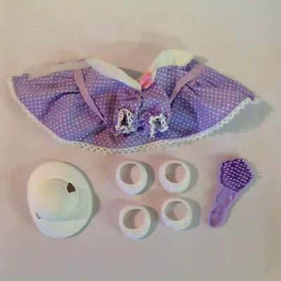 Buy Vintage 1980's Mix Lot Of 7 MLP My Little Pony Toy Purple Dress White Hat Shoes  • 12.34£