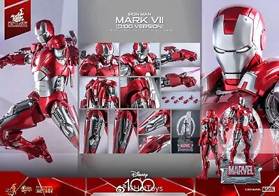 Buy Hot Toys MMS696D54 Disney 100 Iron Man Mark 7 VII (D100 Version) Action Figure • 665£