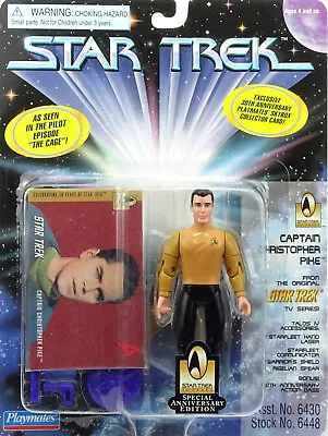 Buy STAR TREK CLASSIC   THE CAGE   CAPTAIN CHRISTOPHER PIKE 4.5  /approx. 12cm PLAYMATES • 17.21£
