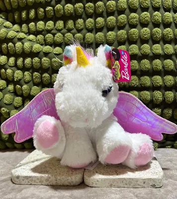Buy Barbie Pets Unicorn Pegasus Pink Wing Rainbow Ear Plush Stuffed Animal 6  Mattel • 10£