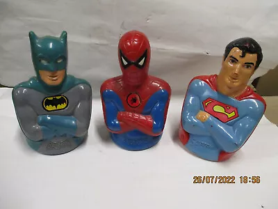Buy 4 Mego Spard Cans - 1974 1973 Spiderman Superman Batman Penguin • 514.05£