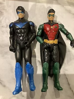 Buy DC Comics Batman Missions True-Moves Robin & Nightwing Figures Mattel 2018 VGC • 12.99£