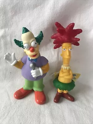 Buy BK Burger King Plastic Simpsons Figure - Krusty The  Clown & Sideshow Bob (P1014 • 7.99£