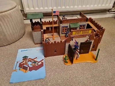 Buy Playmobil 3023  Nearly Complete Western Fort EAGLE In VGC With Instructions.  • 35£