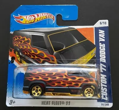 Buy Hot Wheels Custom '77 Dodge Van Heat Fleet 11 • 8.95£