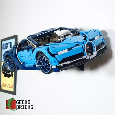 Buy Gecko Bricks Wall Mount For LEGO Technic Bugatti Chiron 42083 • 20£