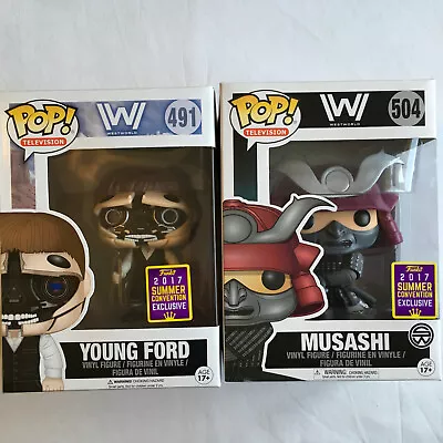 Buy Westworld Lot Young Ford & Musashi Funko Pop! Vinyl 2017 Summer Limited  NEW  • 27.90£