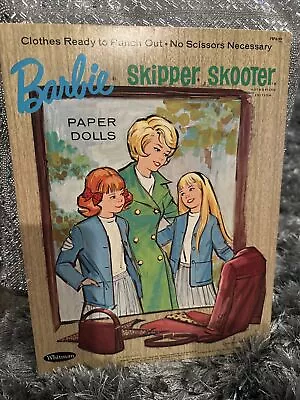 Buy Vintage Paper Dolls 1960’s Barbie Skipper Scooter . • 19.68£