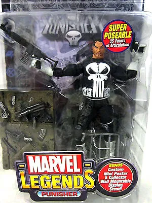 Buy Marvel Legends The Punisher Series 4 Iv (silver Black Comics Rare) Toybiz Figure • 150.15£