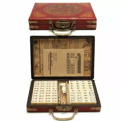 Buy Vintage Mahjong Rare 144 Tiles Mah-Jong Set Bamboo Piece & English Instructions • 18.99£