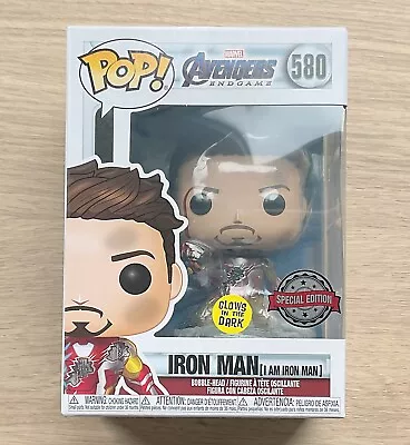 Buy Funko Pop Marvel Avengers Endgame I Am Iron Man GITD #580 + Free Protector • 24.99£