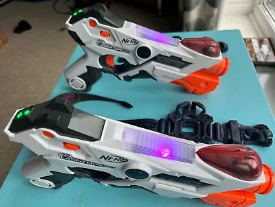 Buy NERF Laser Ops Pro Alphapoint Blasters X2, With Instructions And Phone Holders • 15£