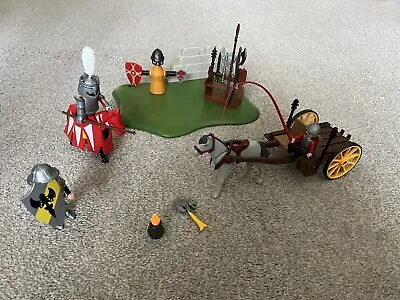 Buy Playmobil 40th Anniversary Knights Tournament 5168 W Figures Horses Carriage • 9.99£