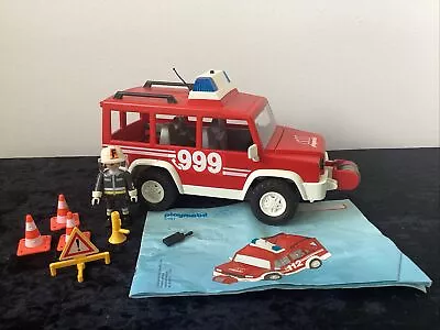 Buy Playmobil 3181 Fire Rescue Leading Car With Lights, Accessories & Instructions • 5£