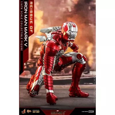 Buy Hot Toys Iron Man 2 1/6th Scale Mark V Diecast MMS400D18B Reissue With Shipper  • 280£
