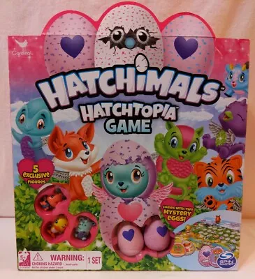 Buy Hatchimals Hatchtopia Board Game Toy 2 Mystery Eggs 5 Exclusive Figures NEW • 13.50£
