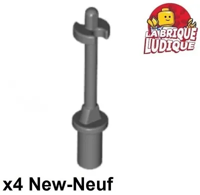 Buy LEGO 4x Minifig Utensil Stick Ski Pole 3L Snow Dark Grey/ D B Gray 90540 • 2.46£