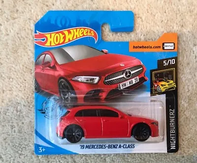 Buy Hot Wheels '19 Mercedes-Benz A-Class  Red . 2020 Short Card Mint Sealed Pack • 4.95£