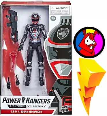 Buy A-Squad Red Ranger - Power Rangers SPD - Hasbro Lightning Collection 6inch • 26£