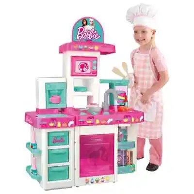Buy Barbie Kitchen With Light, Sound & Water Kids Play Toy 40x Accessories • 59.99£