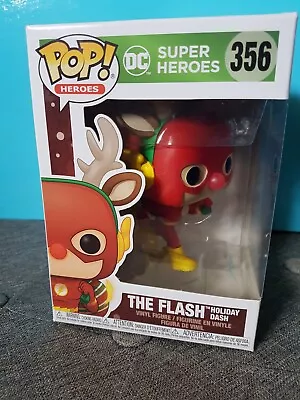 Buy Funko Pop! DC Christmas Holiday 356 The Flash Holiday Dash Figure Protecter • 7.99£