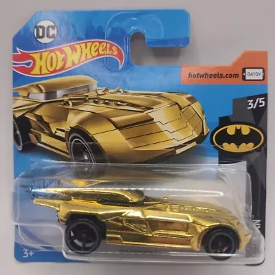 Buy Hot Wheels Batman Batmobile 1:64 Diecast Car Gold Short Card • 3£