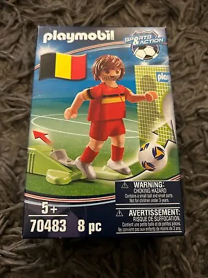 Buy Playmobil Sports Action 70483 Belgian Football Player Figures (NEW) Free P+P • 11.99£