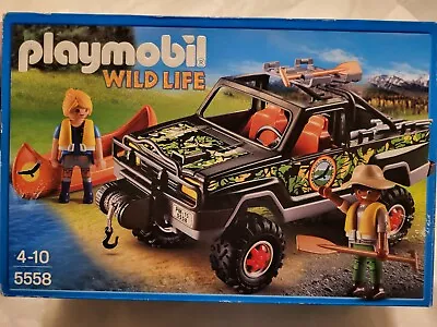 Buy Playmobil 5558 Wild Life Adventure Pickup Truck Canoe & Ranger Figures • 15.25£