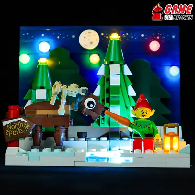 Buy LED Light Kit For Santa's Front Yard - Compatible With LEGO® 40484 Set • 19.29£