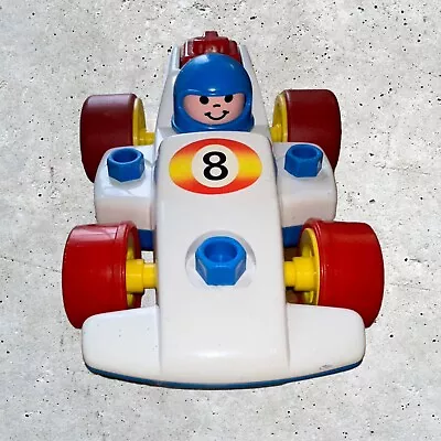 Buy Vintage 1984 Fisher Price Take Apart Racer Toy Car Pull Back And Go • 10£